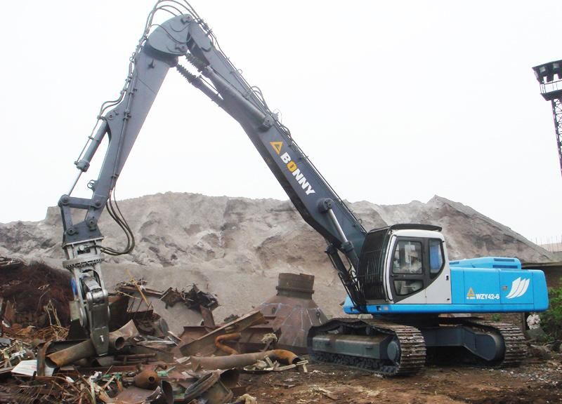 Bonny Offical Wzy43-8c 43ton Large Crawler Material Handling Material Handler for Scrap Metal Recycling