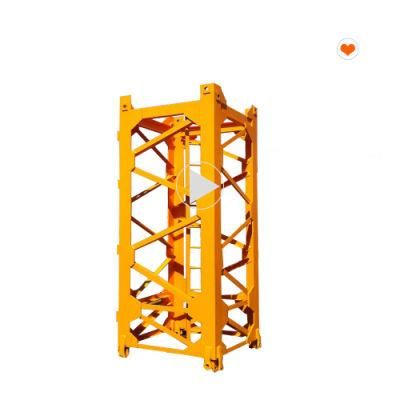 Red&Yellow Solid Basic Mast Section for Crane Steel Structure