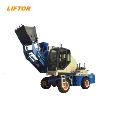 Profefessional Self Loading Portable Concrete and Mixer Self Load Cement Mixer Mini Truck Automatic Cement Mixer