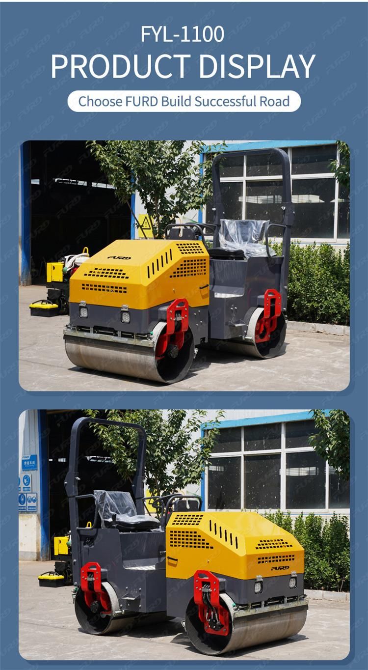 Cheap Price Industrial Compactor Roller 2.5 Ton Hydraulic Vibrating Road Roller for Sale