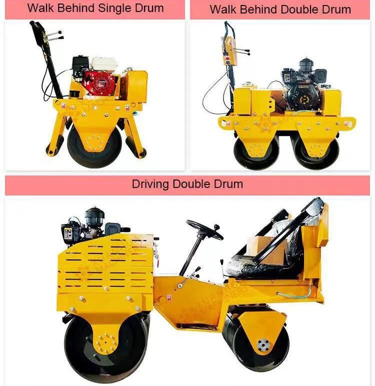 Diesel Double Machinery Single Drum Vibratory New Hand Compact Road Roller