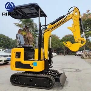 Rippa Mini Small Micro Crawler Bagger Digger Excavators Machine 1ton Mini Excavator