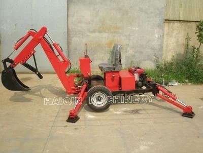 CE Approved Small Towable Backhoe (HQLW-18) with Towable Backhoe