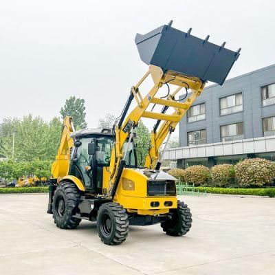 Small Size China Made Wheel Backhoe Loader