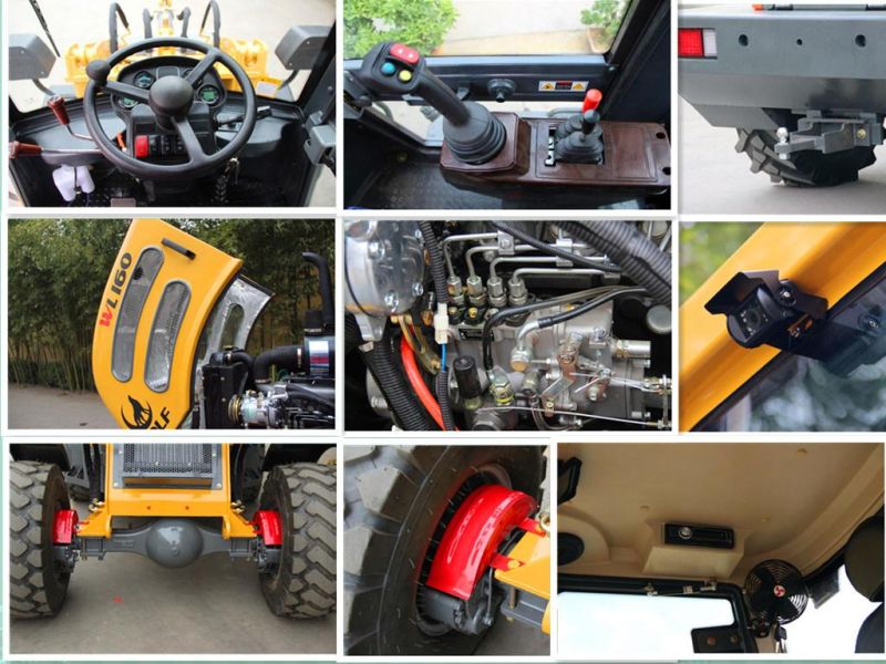 Skid Steer Zl915 Euro V Mini Wheel Loader with Backhoe