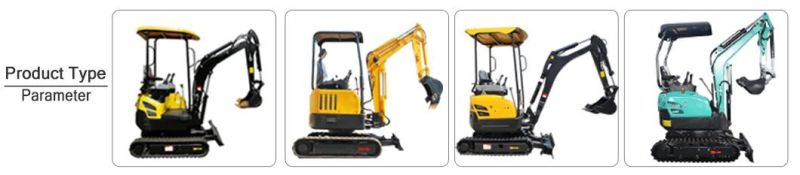 New Generation China RC Excavator 2ton Excavator with Attachment