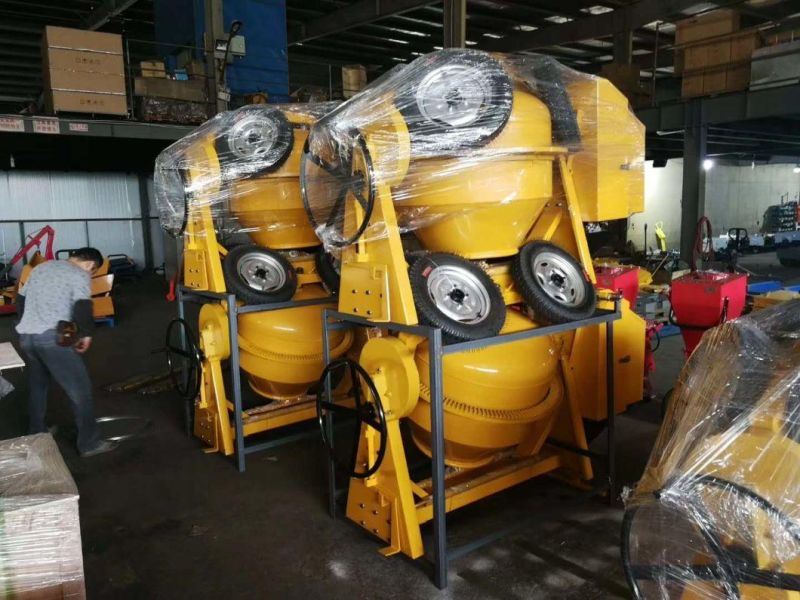 Two-Wheels 260L/350L Diesel Engine Concrete Mixer Factory