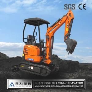 Imported Engine Wolf Made 2.0t Mini Excavator with Hydraulic Crawler