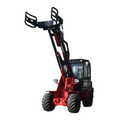 Trenching Machine 1.5 Ton Small 4X4 Articulated Wheel Loader with Trencher Attachment