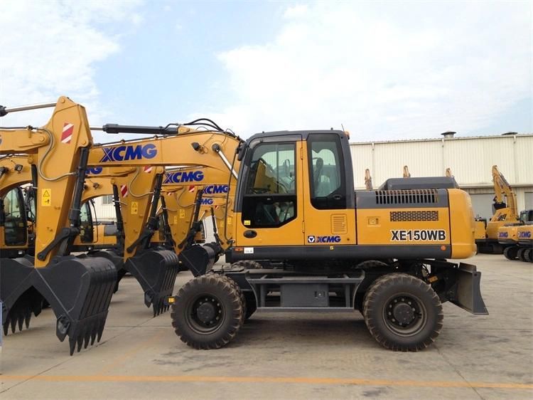 XCMG Official Hydraulic Excavator Xe150wb 15 Ton Bucket Wheel Excavator