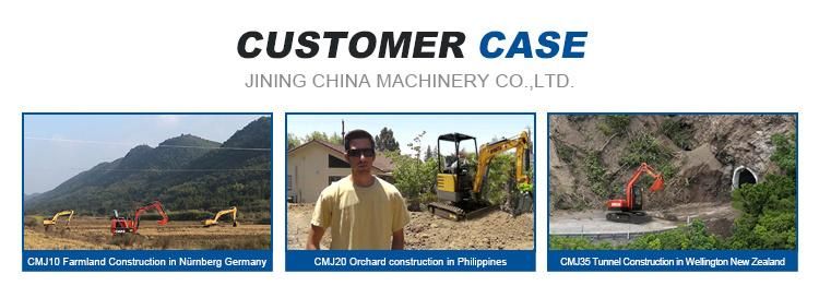 China Mini Excavator 0.8t Small Digger 1 Ton Excavator Closed Cab for Sale