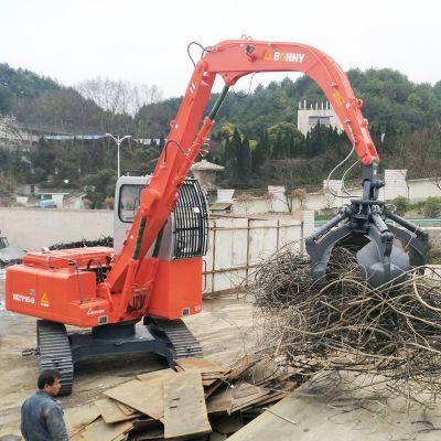 China Bonny Wzy18-8c 18 Ton Hydraulic Material Handler for Scrap Steel Recycling