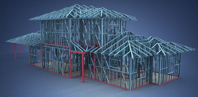 Light Steel Villa Structure Roll Forming Machine with Vertex Bd