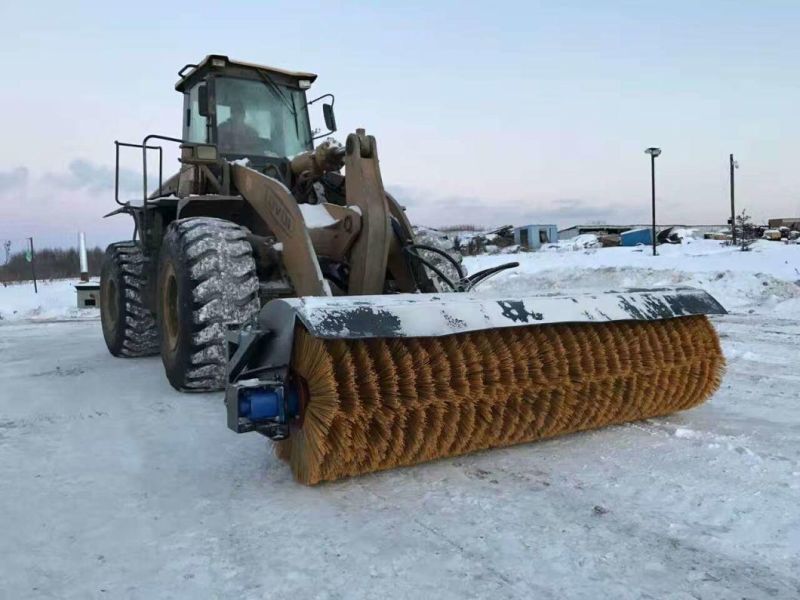 Wheel Loader Attachment Angle Sweeper Broom Snow Broom for Sale