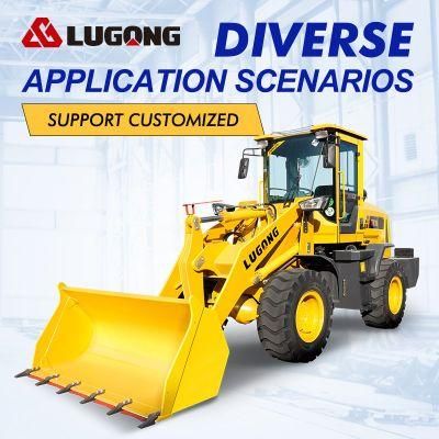 Hot Selling Lugong Front End Skid Steer Small Wheel Loader T938 with ISO