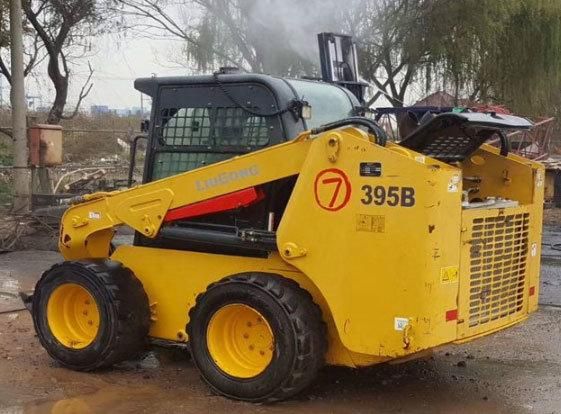 Hot Sale 0.55 Cbm Bucket Capacity Skid Steer Loader 395b