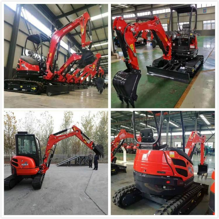 Retracting Shoes Mini Small Hydraulic Crawler Excavator with 2.5 Ton