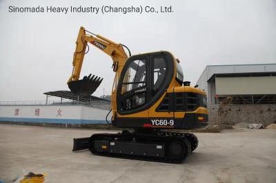 Yuchai Hydraulic Crawler Excavator 6 Ton Yc60-9 with Hydraulic Breaker
