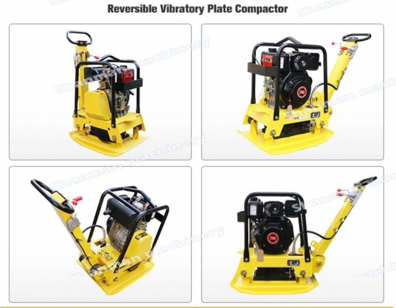 Gasoline Reversable Plate Compactor Clutch Manual Vibrating Earth Compactor