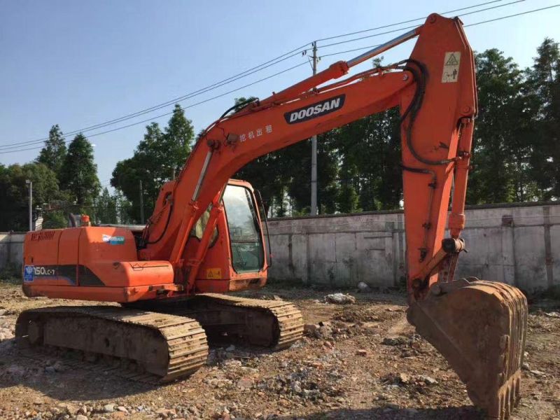 15t Doosan Excavator Dh150LC-7, Used Doosan Dh150 Crawler Excavator