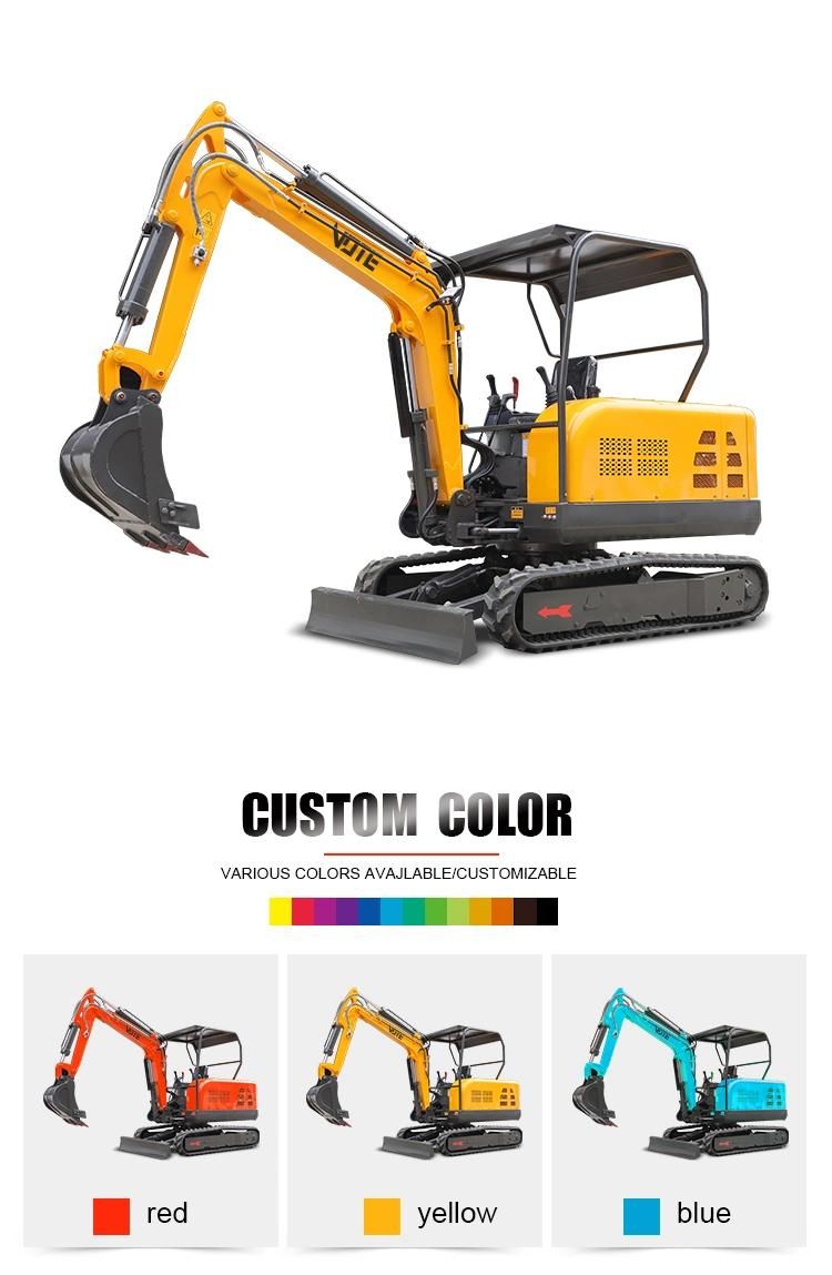 Hot Selling Small Mini Excavator with High Quality and Low Price 0.8 Ton to 3.5 Ton Small Mini Digger Mini Crawler Excavator