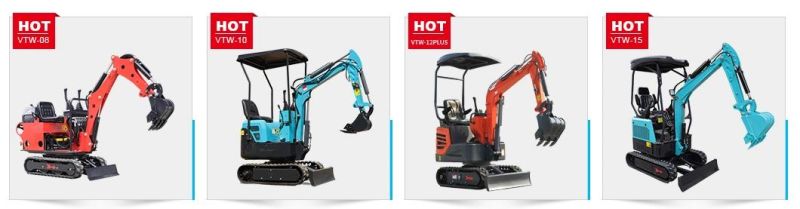 Hydraulic Excavator Mini Excavators Small Crawler Digger China 1ton 2 Ton 3ton