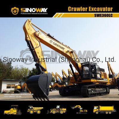 36ton Hydraulic Excavator with Cummins Engine Crawler Excavator for Earthmoving
