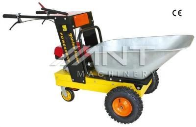By150 Garden Tools Mini Dumper Wheel Barrow with Petrol Four Wheel Trucks