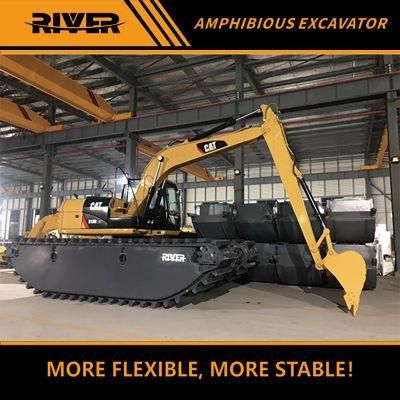 Cat Swamp Buggy Caterpillar Track Digger Swamp Buggies 20 Tons Construction Equipment