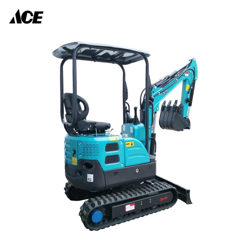 Chinese Manufacture 1.6ton Crawler Small Digger Mini Excavator Machine Factory