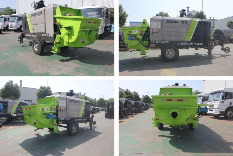 Zoomlion High Capacity Trailer Concrete Pump Hbt50.10.60RS with Ce/ISO Certification