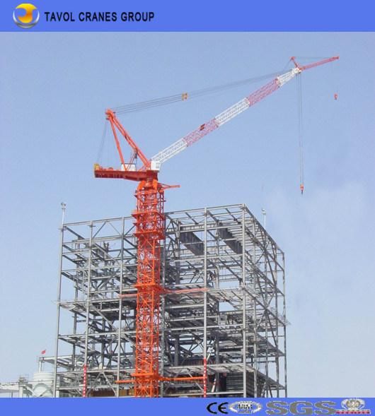 China 10t Tower Crane 60m Jib with 1.5t Tip Load Qtz125-6015 Tower Crane