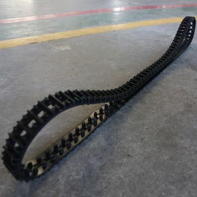 1.25kg High Friction Robot Rubber Tracks Easy to Change Size 50 X 25 X 101