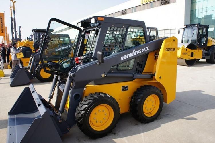 Lonking Hydraulic Pilot Control 1.2ton Skid Steer Loader (CDM312)