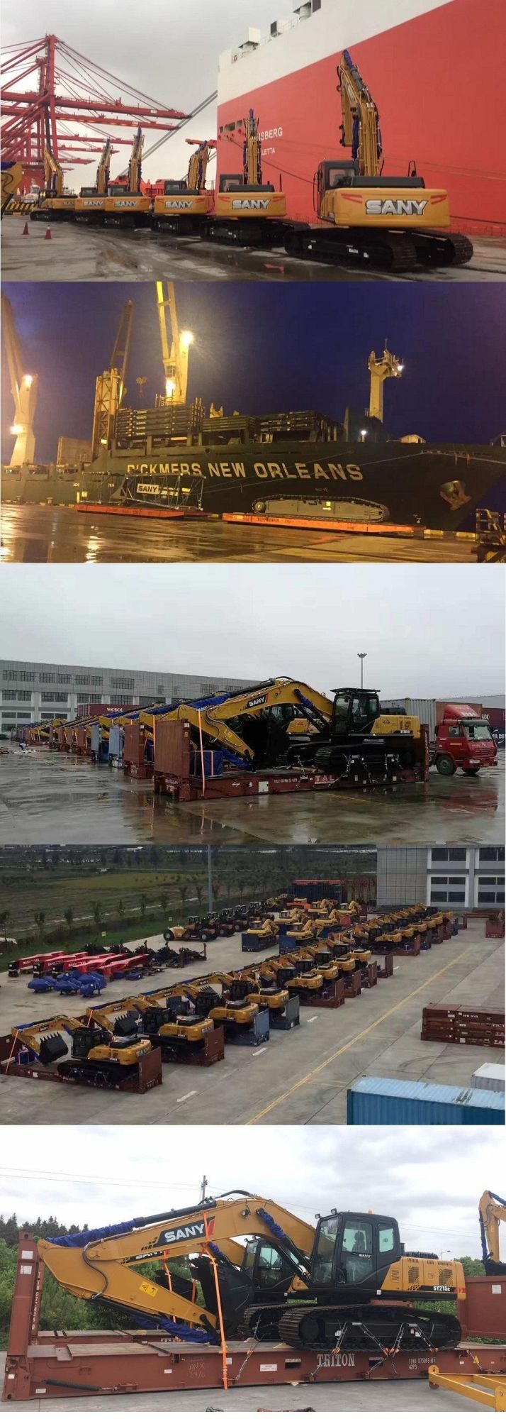 Sany Sy210c 20ton New Crawler Hydraulic Excavator Made in China for Sale