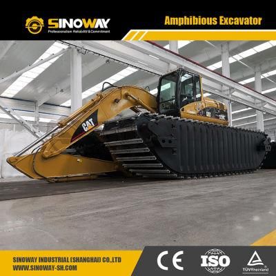 Compact Amphibious Undercarriage Excavator Mini Swamp Excavator for Sale