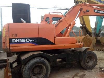 Used 15ton Middle/Good Quality Doosan Dh150-7/Dh210-7 Wheel Excavators/Hot Sale