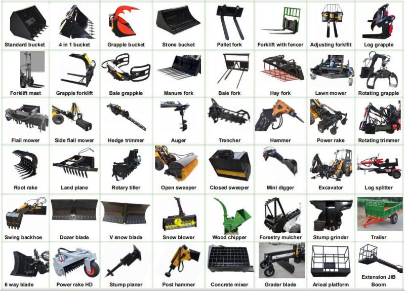 Compact Size and Low Height 1 Ton Mini Farm Telescopic Wheel Loader for Cow/Chicken House