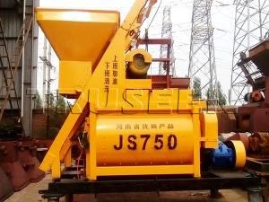 Plant Manufacturers Supply Js750 Twin Shaft Self Loading Concrete Mixer
