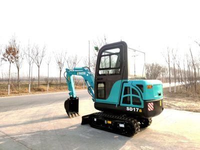 Chinese Hydraulic Mini Cheap Crawler Excavator 0.6 Ton 0.8 Ton 1 Ton 1.5 Ton 1.7 Ton 2 Ton 2.5 3 Ton 5 Ton