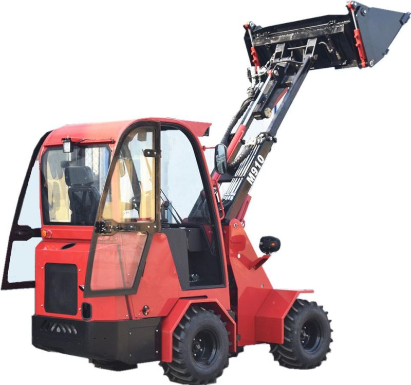 Compact Size and Low Height 1 Ton Mini Farm Telescopic Wheel Loader for Cow/Chicken House