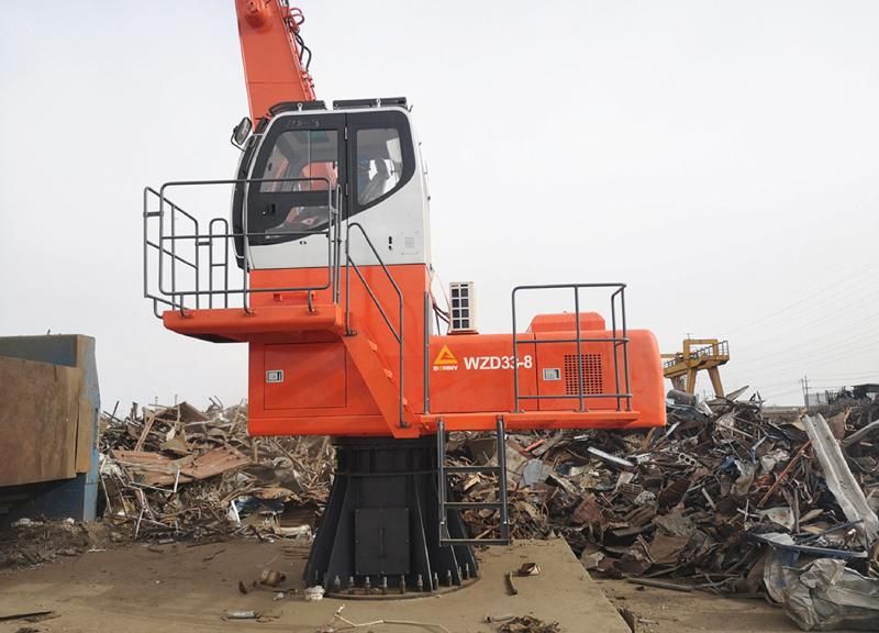 Bonny Wzd33-8c Electric Stationary Hydraulic Material Handling Machine Material Handler for Scrap and Waste Recycling with Orange-Peel Grab