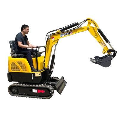 800kg 1 Ton Agricultural Mini Excavator with Rake Accessories