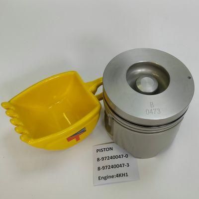 High-Performance Diesel Engine Parts Piston 8-97240047-0 8-97240047-3 for Excavator Nkr77 Auto Parts 600p Engine 4kh1