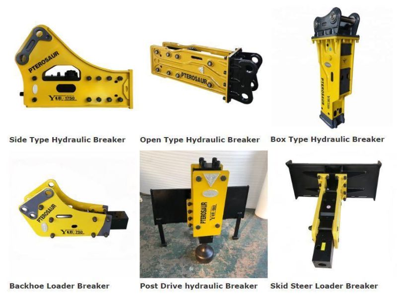 Side Type Hydraulic Hammer Rock Breaker for Mini Digger