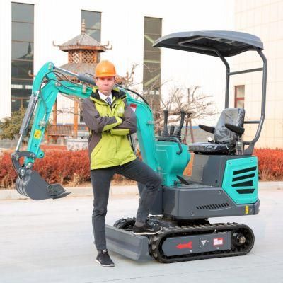 Best Selling Mini Digger 1000kg Track Excavator with Closed Cab