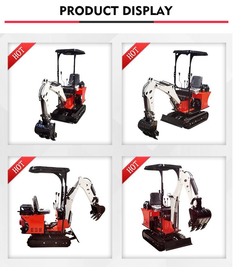 China Hydraulic Crawler 800kg Mini Excavator with Competitive Price