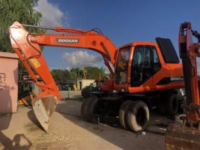 Used Doosan Hydraulic Wheel Excavator Dh150W-7