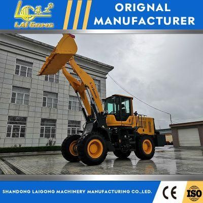 Lgcm 3 Ton Construction Equipment Small Wheel Compact Farm Loader with CE Approved Mini Agricultural Loader Front End Loader Hydraulic Loader