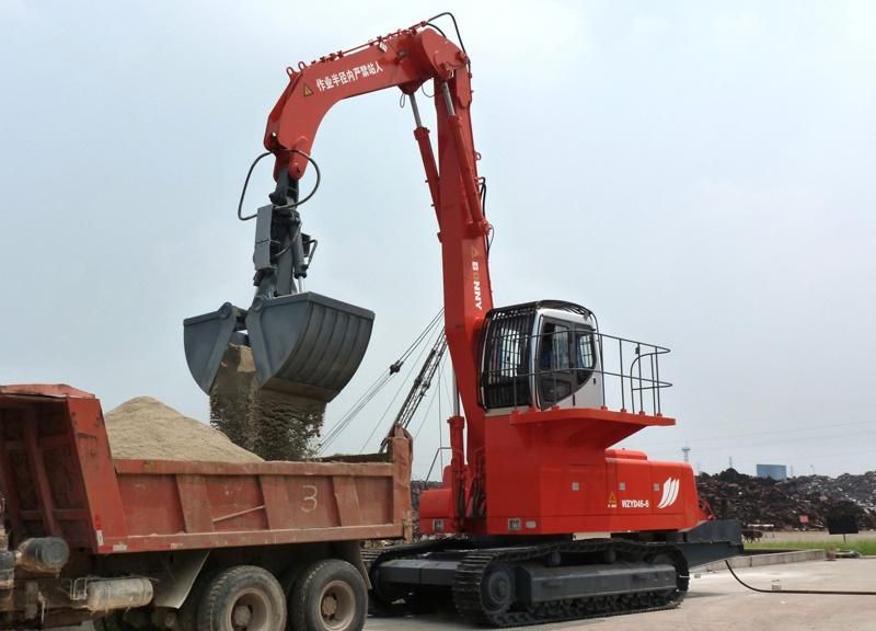 China Wzyd33-8c Bonny 33 Ton Hydraulic Material Handler with Rotational Shells for Loose Material